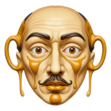 Masque Salvador Dali sticker