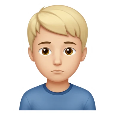 boy thinking  sticker