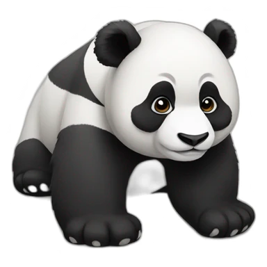Panda is lazy sticker