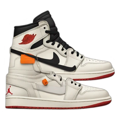 Air Jordan 1 off white sticker