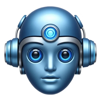 Create an emoji in which it is representing AI sticker