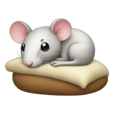 a pillow rat sticker