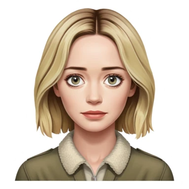 emily blunt in quiet place sticker