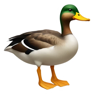 Duck with big feet sticker