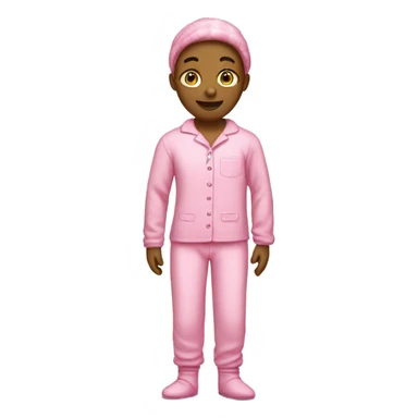pink person in pink pajamas sticker