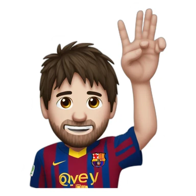 messi con una tuerca en la mano sticker