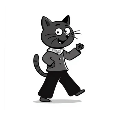 cat twerking, fun and lively sticker