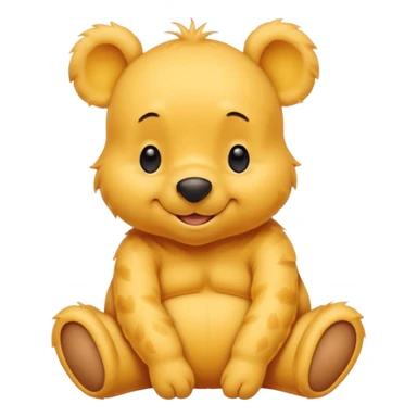 a cute sitting whinne the pooh sticker
