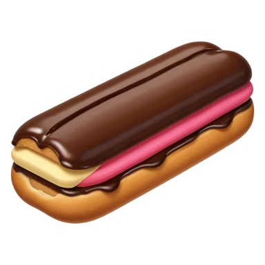 éclair au chocolat en emoji sticker
