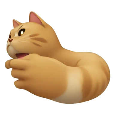 Gato mordiendo mano sticker