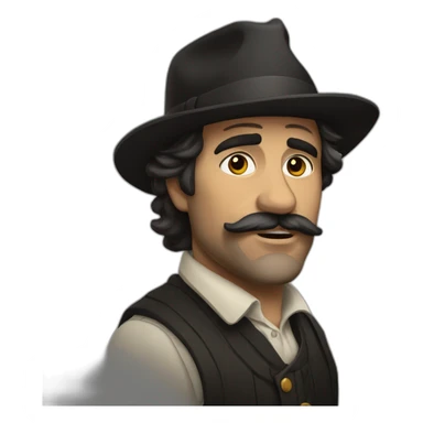 Berger catalan noir sticker