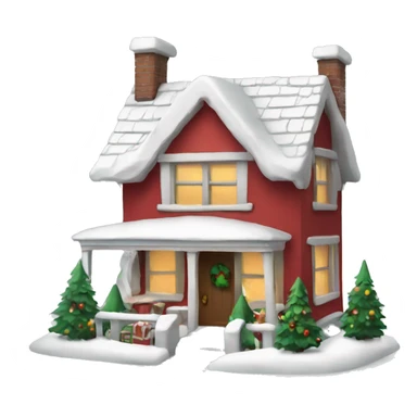 Christmas house sticker