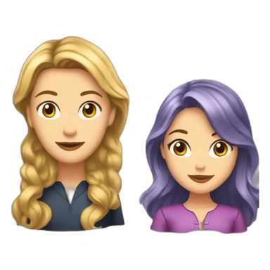 Blair werdolf et serena venderwoodsen  sticker