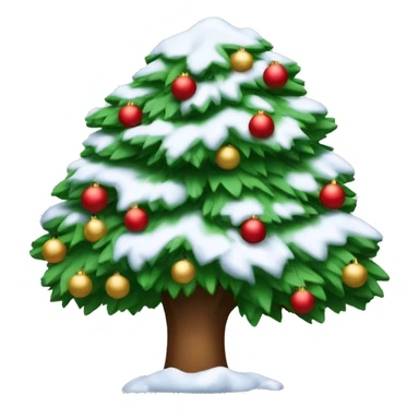 Árbol de navidad con nieve  sticker