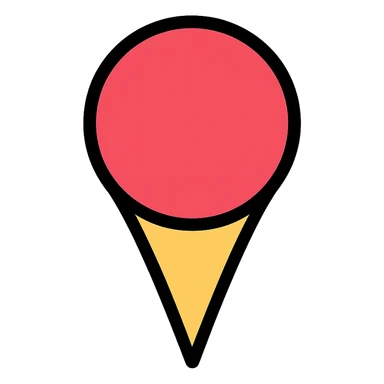 map pin icon, polished businesslike style, simple clear design sticker