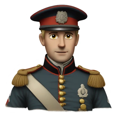 british soldier with riff 19 century sticker