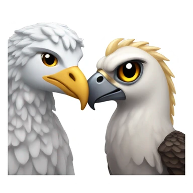 Falcon with a unicorn as besties  sticker