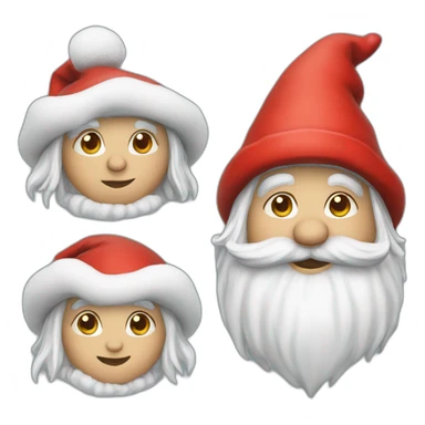 christmas gnome sticker
