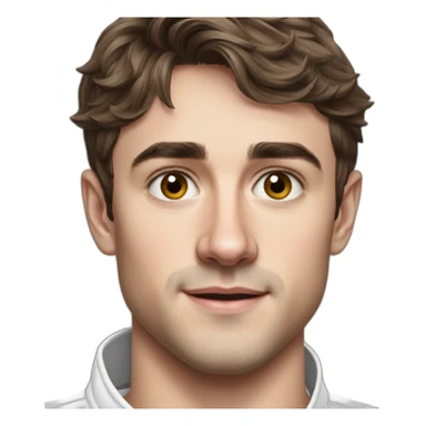 Charles leclerc réaliste sticker