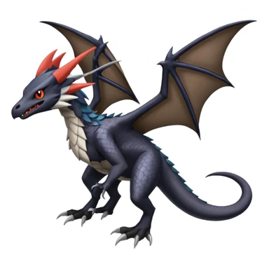Silvally-Nargacuga-Noivern-Salandit-fusion sticker
