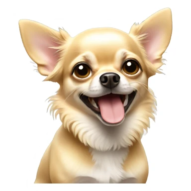 Blond chihuahua happy sticker