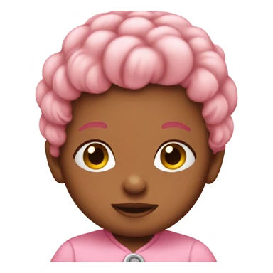 Baby pink cute emojis  sticker