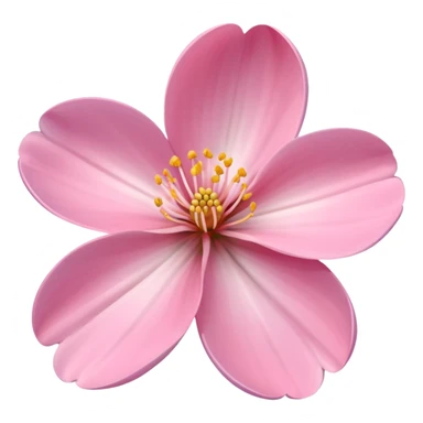 A bright spring blossom with soft pink petals opening gently sticker