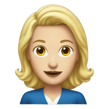 blonde lady principal sticker