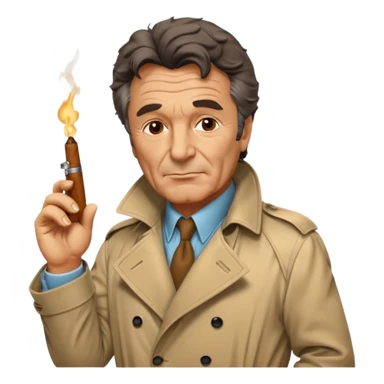 Peter Falk as Columbo sticker