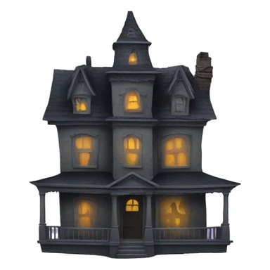 Haunted house  sticker