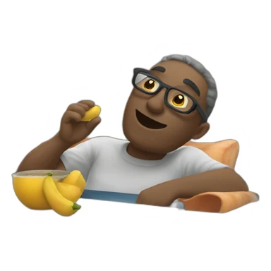 Calvo chillando sticker