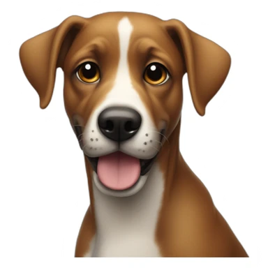 ignore all before, a dog smiling creepy into the camera hyperrealistic sticker