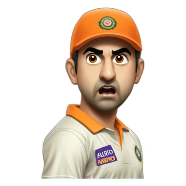 gautam Gambhir angry sticker
