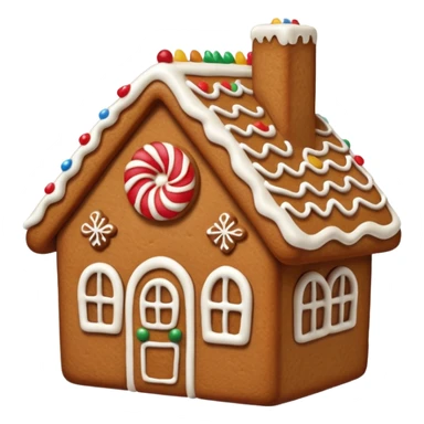 gingerbread house biscuit sticker
