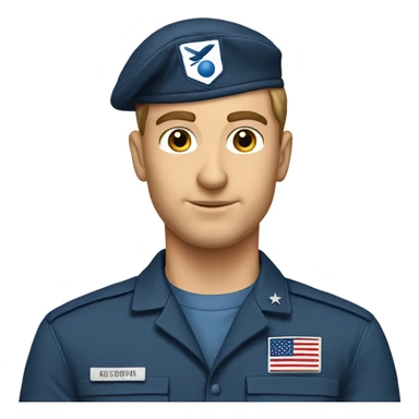 United States, Air Force military mechanic Caucasian male sticker