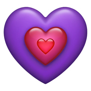 A purple heart with a "J" in it sticker