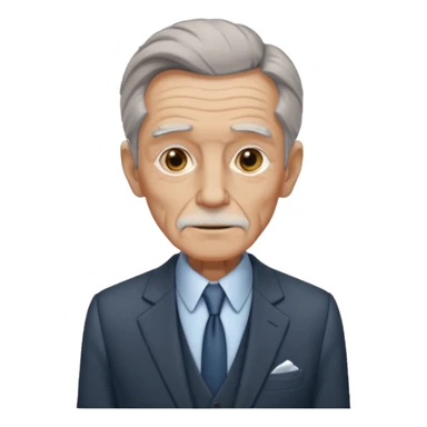 skinny old man looking rich sticker