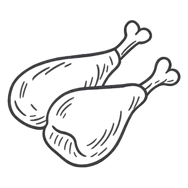 chicken thighs meat sticker