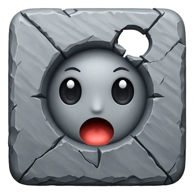 Ortası delik yamuk kare sticker