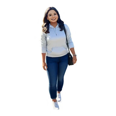 smiling girl outdoors in sunlight sticker