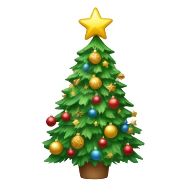 Decorating Christmas tree  sticker