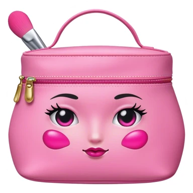 Pink makeup bag  sticker