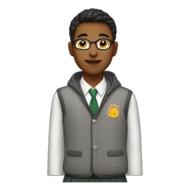 boarding school student sticker