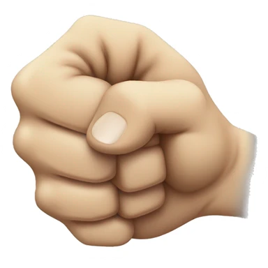 Two fists bumping together palm up sticker