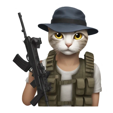 Cat play pubg sticker