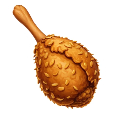 fried chicken drumstick sticker
