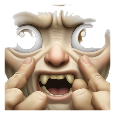 expresion de Gollum del señor de los anillos en la cual tiene en la mano un anillo diciendo precioso sticker