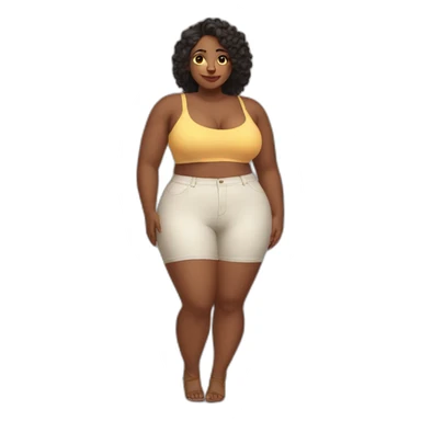 Curvy woman thicc sticker