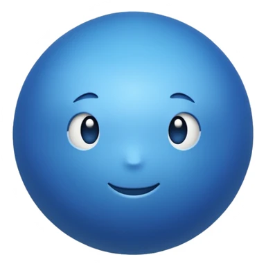 blue ball sticker