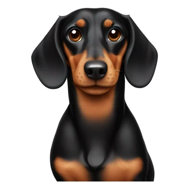 Black and tan dachshund sticker